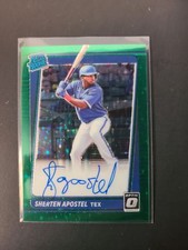 Sherten Apostel RC 2021 Optic #RRS-SA Rated Rookies Signatures Green Stars /75