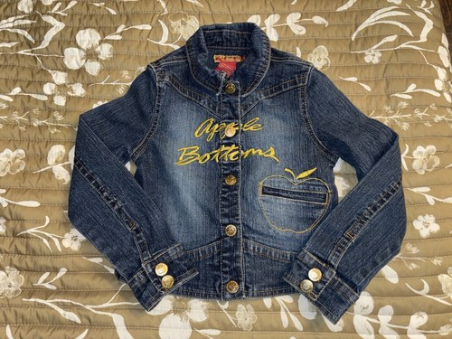 Girls Size 6x APPLE BOTTOM Jean JACKET Vintage
