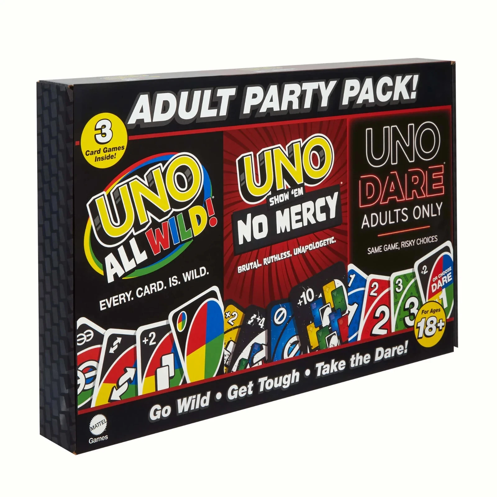 【今だけ価格】one more SEI ZERO UNO FREE TIME☆ UNO All Wild, UNO Show 'em No Mercy, UNO Dare Adults Only 3 Card