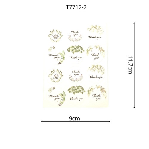 5 Pieces Seal Thank You Birthday Christmas Stickers for Business Friends Family - Picture 12 of 23