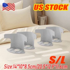 4pcs Heavy Duty Bed Sheet Clips | Corner Grippers for Mattress&Sheet Holders S/L