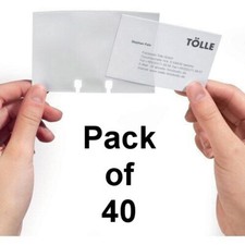 Business Card Pockets Rolodex Durable Visifix Rotary Files 241819 Pack of 40