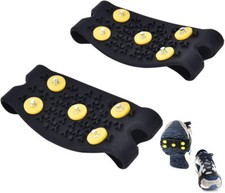 Snow Ice Anti Slip Grippers For Boots Shoes Grips Spikes Crampon Hiking Climbing