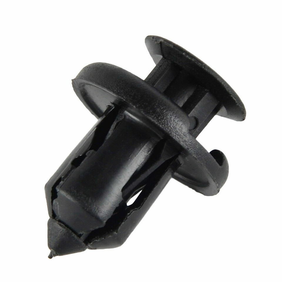 100 Clips Pare-choses 10mm Pour Honda - Rivets Plastique Noir, Fixation Facile
