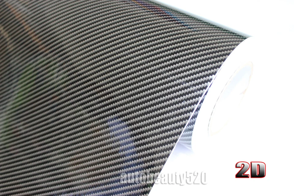 Black 2D 3D 4D 5D Carbon Fiber Car Motor SUV Hood Wrap Vinyl Strip Sticker US - Изображение 3 из 4