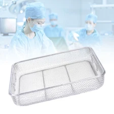 Sterilization Tray Box Basket Surgical Instrument Mesh Frame Stainless Steel