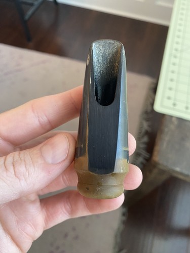 Vintage Alto Saxophone Mouthpiece With Cap And Ligature Sax MP FREE SHIPPING - Picture 9 of 15