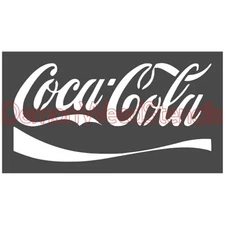 3"x5" Clear Plastic Stencil - Coca Cola (MC718)*****