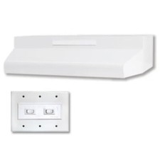 Air King ES24ADA 150 - 270 CFM 24 inch Two Speed Range Hood With - White