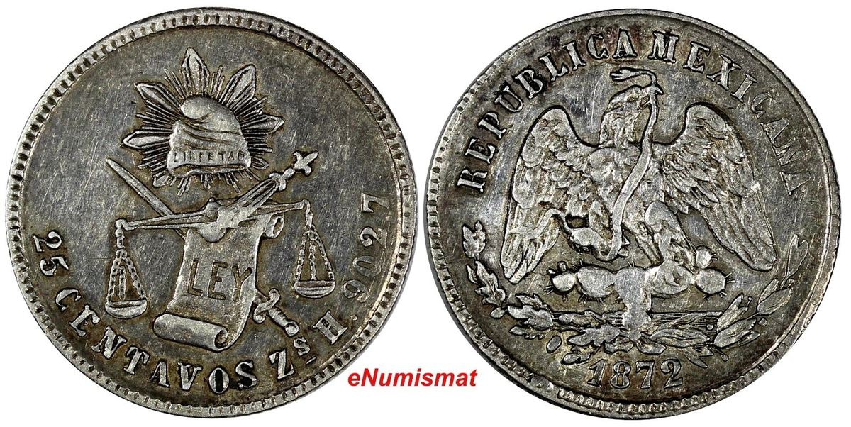 1872 Year Silver Mexican Coins for sale | eBay