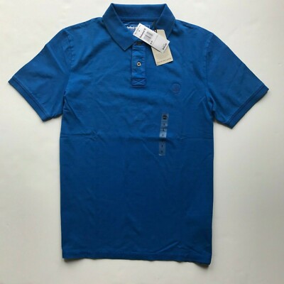 NWT Timberland Men's Short Sleeve Sunwash Solid Polo Short A28KT S M L XL XXL
