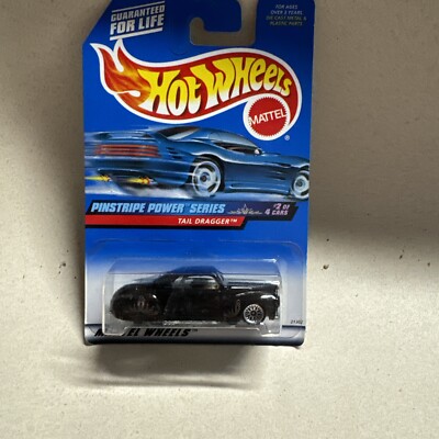 Hot Wheels Tail Dragger 1999 Pinstripe Power Series #21302 New NRFP Black 1:64
