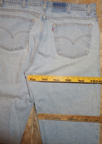 Vtg 90s Levi's 560 Loose Fit Comfort Fit Tapered Leg Light Wash Jeans 40X27 USA - Picture 10 of 12