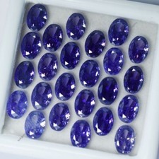 21 Pcs Natural Certified Tanzanite Purple Oval Shape Loose Gemstone 7x5 MM Lot
