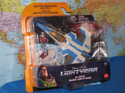 DISNEY PIXAR HYPERSPEED SERIES XL-09 SPACESHIP & BUZZ LIGHTYEAR ***BRAND NEW***