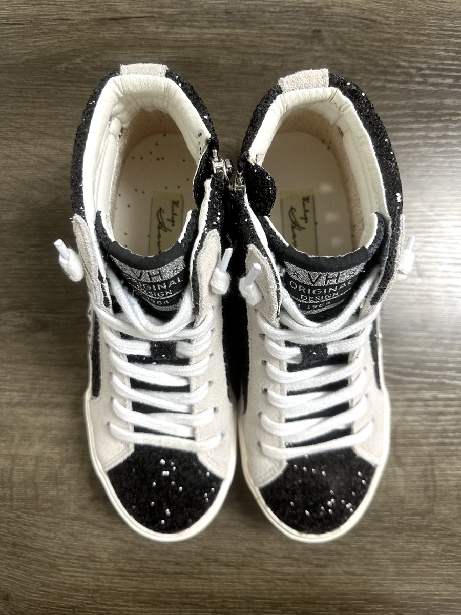 Dormy Vintage Havana Black Glitter High Top Vintage Havana Shoes