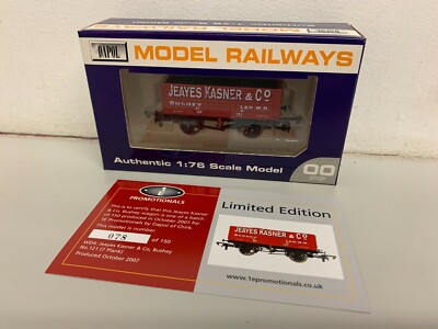 Dapol / 1E Werbe 7 Plankenwagen 'JEAYES KASNER & Co Bushey L&NWR' - Originalverpackt