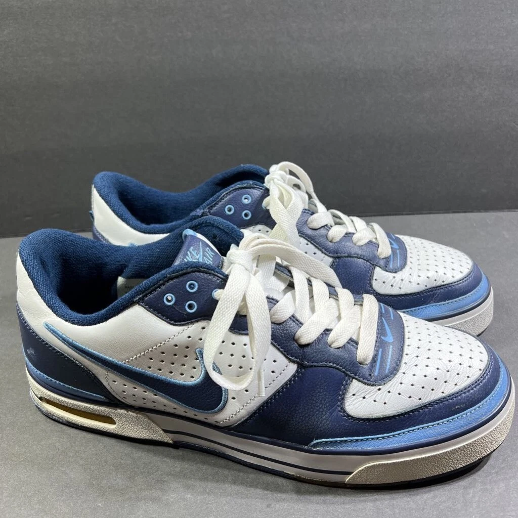 Nike Mens Air Captivate Sneakers Navy White 313535-142 Low Top Perforated 12 M