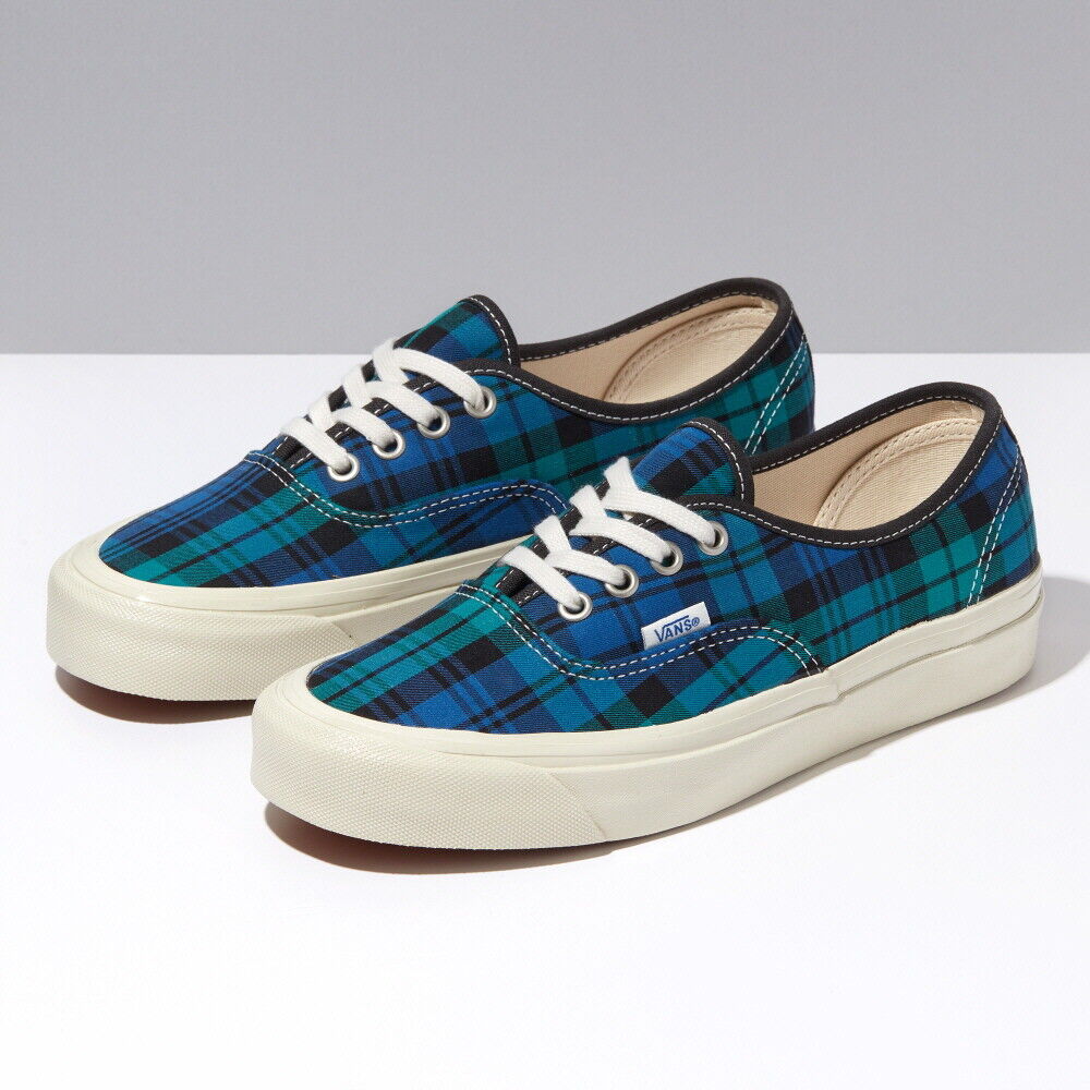 New Vans Authentic 44 DX Anaheim Factory Og Plaid Black/Blue New Vans Authentic 44 DX Anaheim Factory Og Plaid Black/Blue