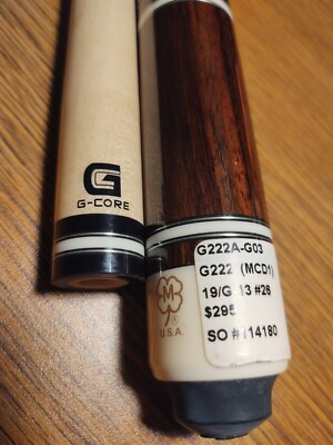 McDermott Cue G222 Rosewood NOS Unplayed G Core