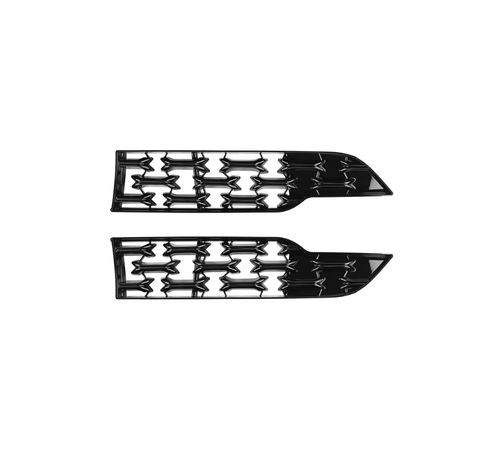 Black Front Bumper Bottom Grill Grille Panel Cover 2PCS For 2023-24 Mazda CX-50 - Picture 3 of 7
