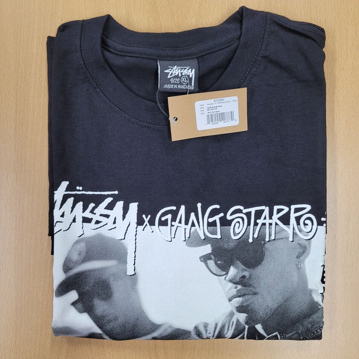 Stussy x Gang Starr Take It Personal Graphic Tee 23SS Black Size S 