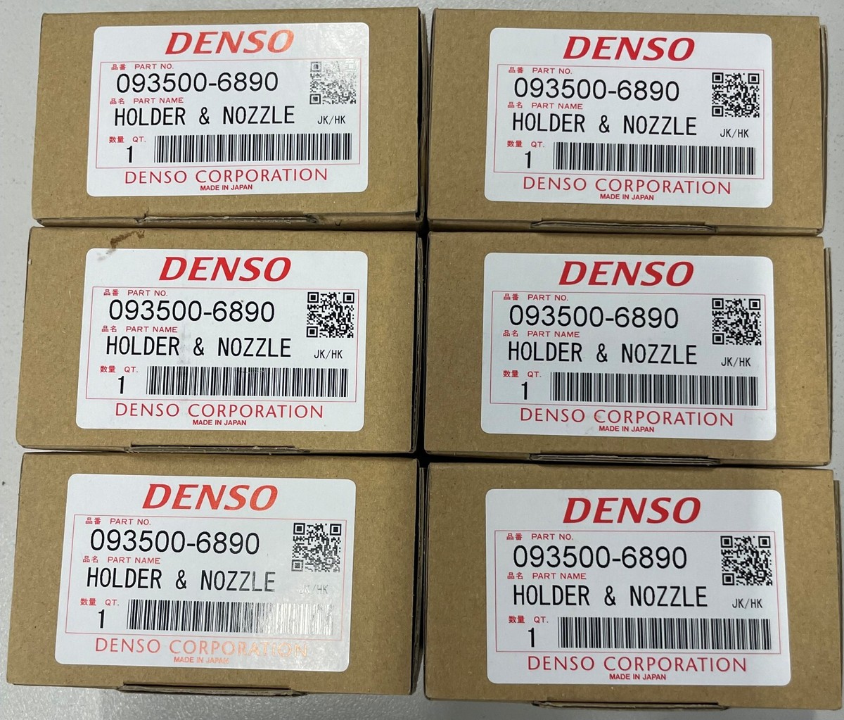 NEW Genuine Denso injectors x 6 for 1HZ Toyota (late) 093500-6890