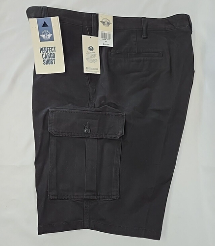 Dockers Men's Perfect Cargo Shorts Black Size 40