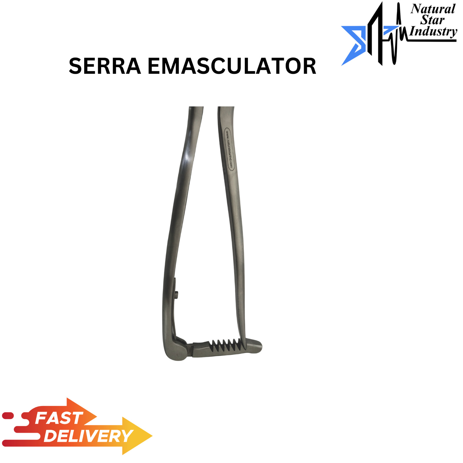 14" SERRA EMASCULATOR WITH RATCHET Premium Castration Veterinary Instruments