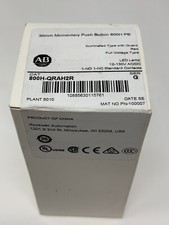 Allen-Bradley 800H-QRAH2R 30mm Momentary Push Button LED 12-130V AC/DC Red