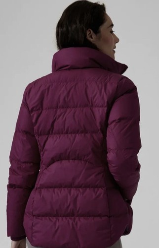 Athleta Downtown Puffer Jacket Size Small Purple Fuschia New - Picture 3 of 12