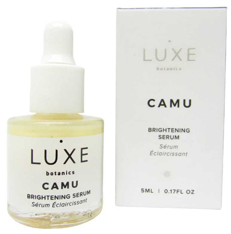 Suero iluminador LUXE Botanics Mini Camu 5 ml/.17 fl oz orgánico sin crueldad EE. UU. Foto 2 de 4