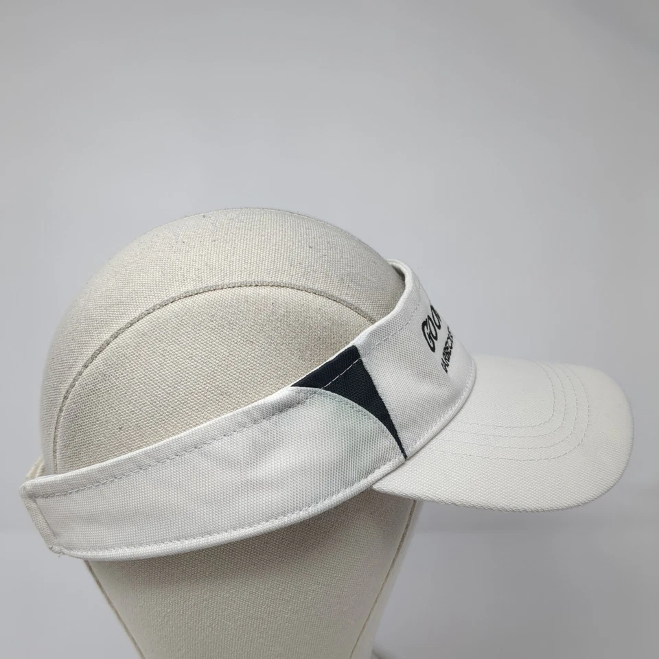 Sombrero visera Goodwood Barbecue Company con tirantes blanco talla única Sport-Tek Foto 4 de 4