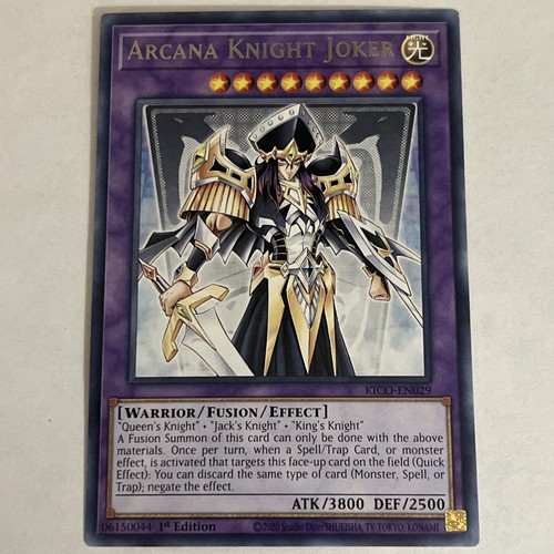 Yugioh 1st Edition Arcana Knight Joker KICO-EN029 Fusion Effektkarte selten