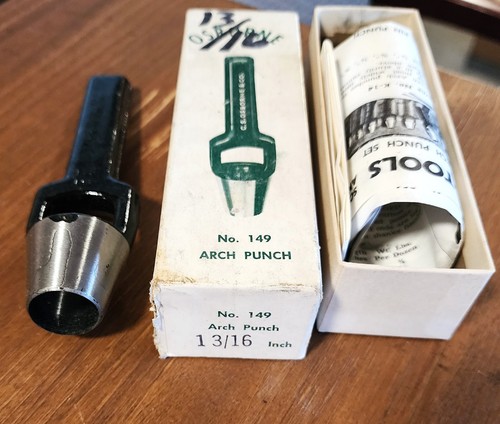 New Osborne 13/16" Arch Punch No. 149 for Leather, Rubber & More - In Box - Picture 4 of 4