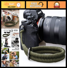 Quick Release Camera Wrist Strap - DSLR/Mirrorless Hand Strap with Safe Connecto