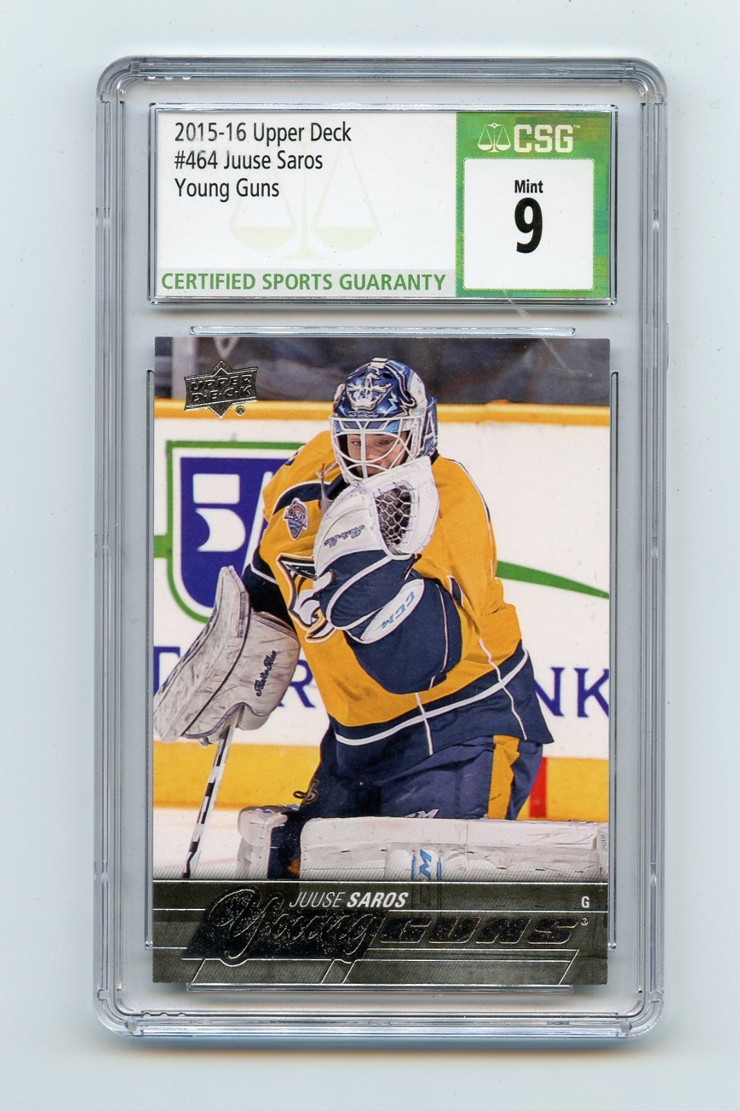 2015-16 Upper Deck - Young Guns Juuse Saros #464 (RC)