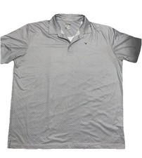 Callaway Men's 2XL Gray Polyester Polo Shirt - Opti Dri Golf Stretch