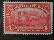 US SC # Q4  4c Parcel Post MINT HINGE TRACE