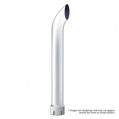 United Pacific C2-6-060 Exhaust Stack Pipe   6'', Curved, Expanded/Slotted