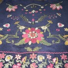 Harper Heritage Blue Corduroy Floral Embroidered A-Line Short Skirt Women L — photo 2