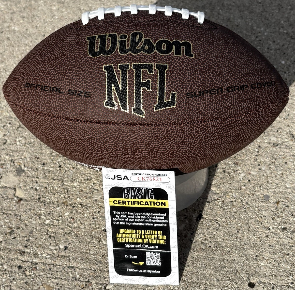 JAXSON DART SIGNED NFL Football JSA COA NEW YORK GIANTS | eBay