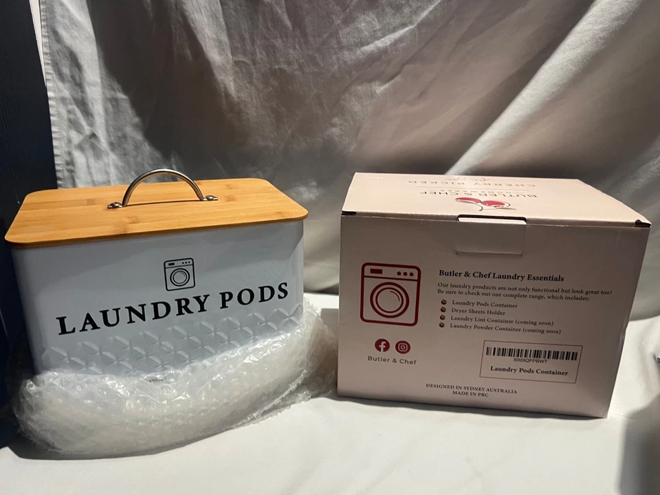 Contenedor de cápsulas de lavandería para mayordomo y chef Foto 4 de 4