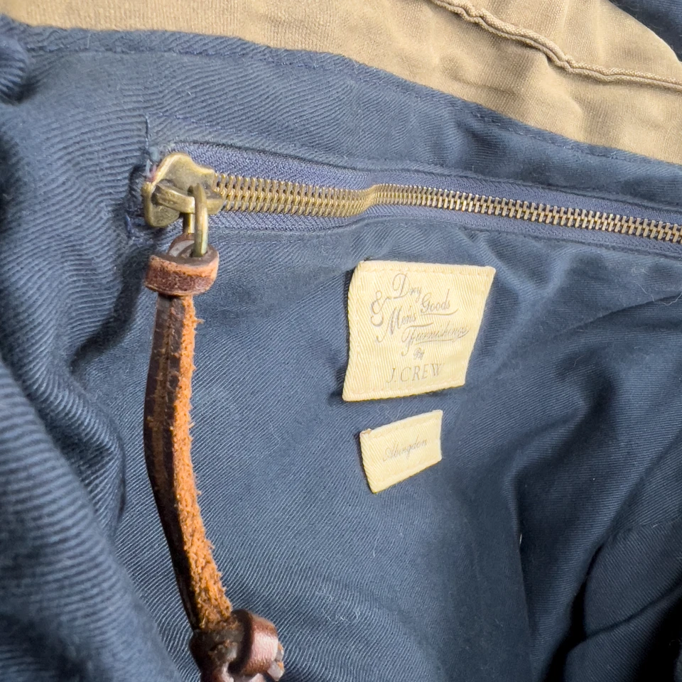 Bolso Mensajero J Crew Abingdon Lona Encerada De Colección Foto 2 de 4