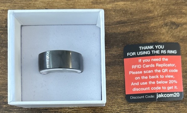 Alternate view of Smart Ring Medium Rfid Device Nfc 125khz 13.56mhz Ic/id Rewritable 128gb Shar