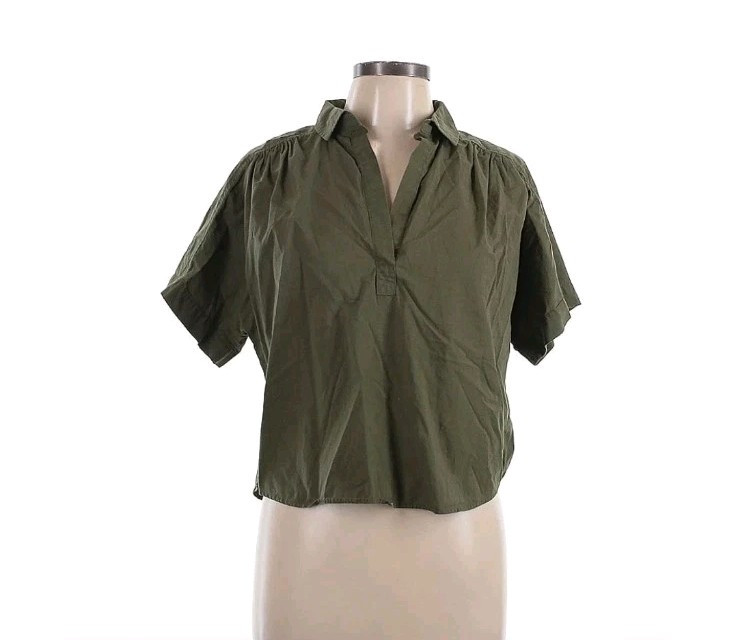 Womens Universal Thread Collared Utility V Neck T… - image 2