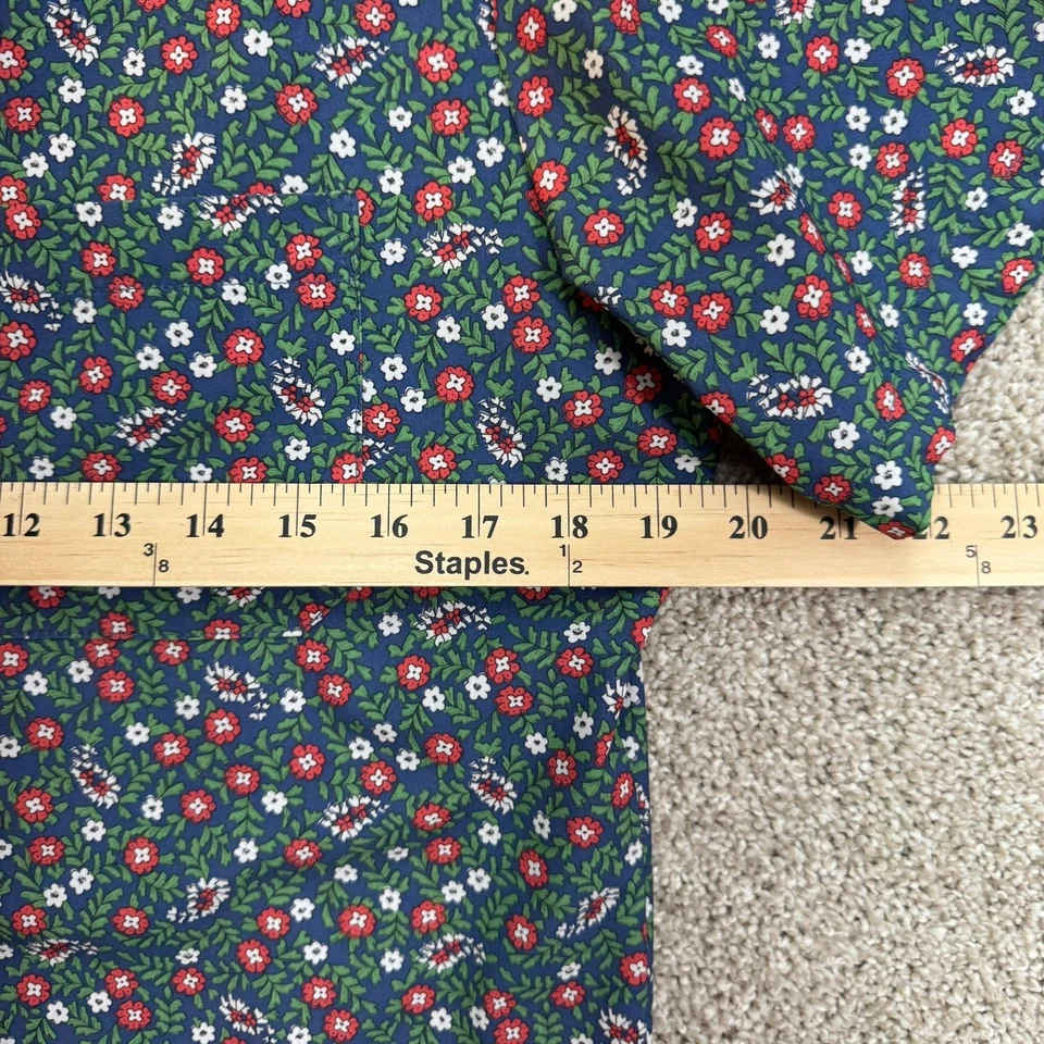 Camisa Mizzen+Main Sotavento Para Hombres Ajuste Pequeño Manga Corta Abotonada Floral Foto 2 de 4