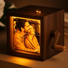 Photo Album Flipbook Display Box Rotation DIY Animation Machine for Gift | NEW