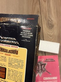 Commando (Nintendo NES, 1986) 5-Screw w/ Hangtab CIB Complete Tested Works