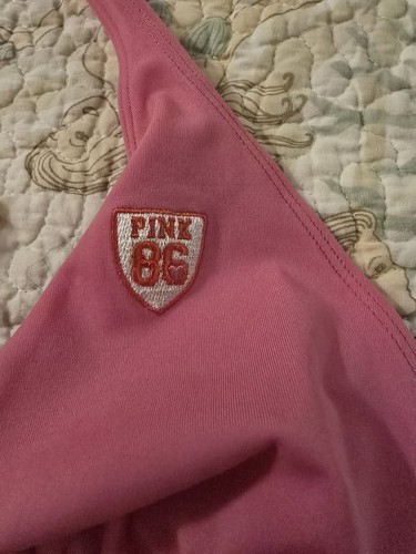 Victoria's Secret PINK dog 2pc bikini swimsuit hot pink Y2K Team Pink 86 Size S - Picture 7 of 9